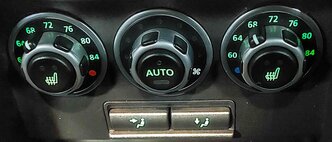 Thumbnail 2: 2011 RANGE ROVER (L322) REAR A/C HEATER SEAT CLIMATE CONTROL PANEL (BLACK)