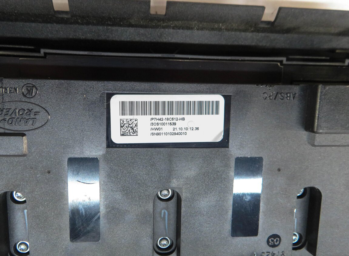 Thumbnail 6: 2011 RANGE ROVER (L322) REAR A/C HEATER SEAT CLIMATE CONTROL PANEL (BLACK)