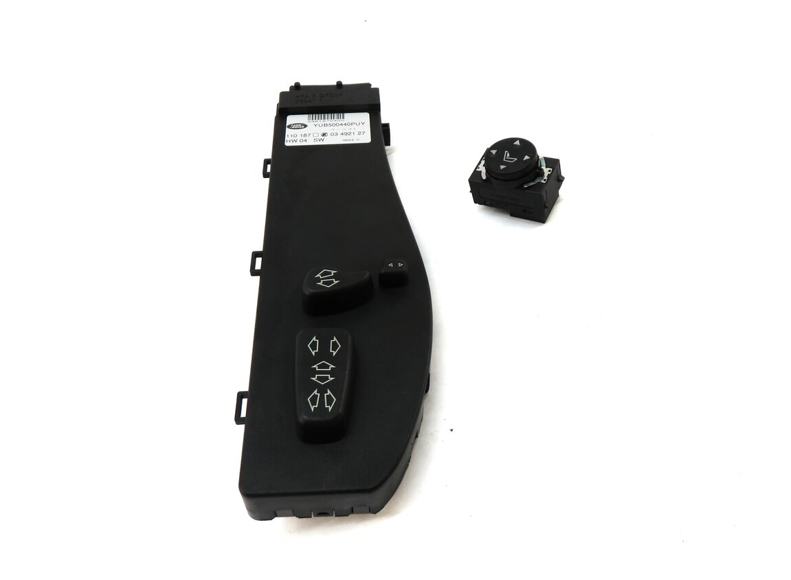 Thumbnail 2: 2011 RANGE ROVER (L322) FRONT RIGHT PASSENGER SEAT ADJUST SWITCH SET (BLACK)