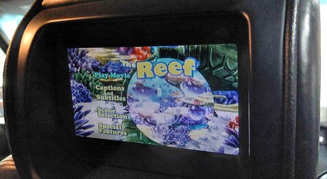 Thumbnail 2: 2006-2012 RANGE ROVER SPORT (L320 L322) RIGHT FRONT HEADREST TV SCREEN (BLACK)