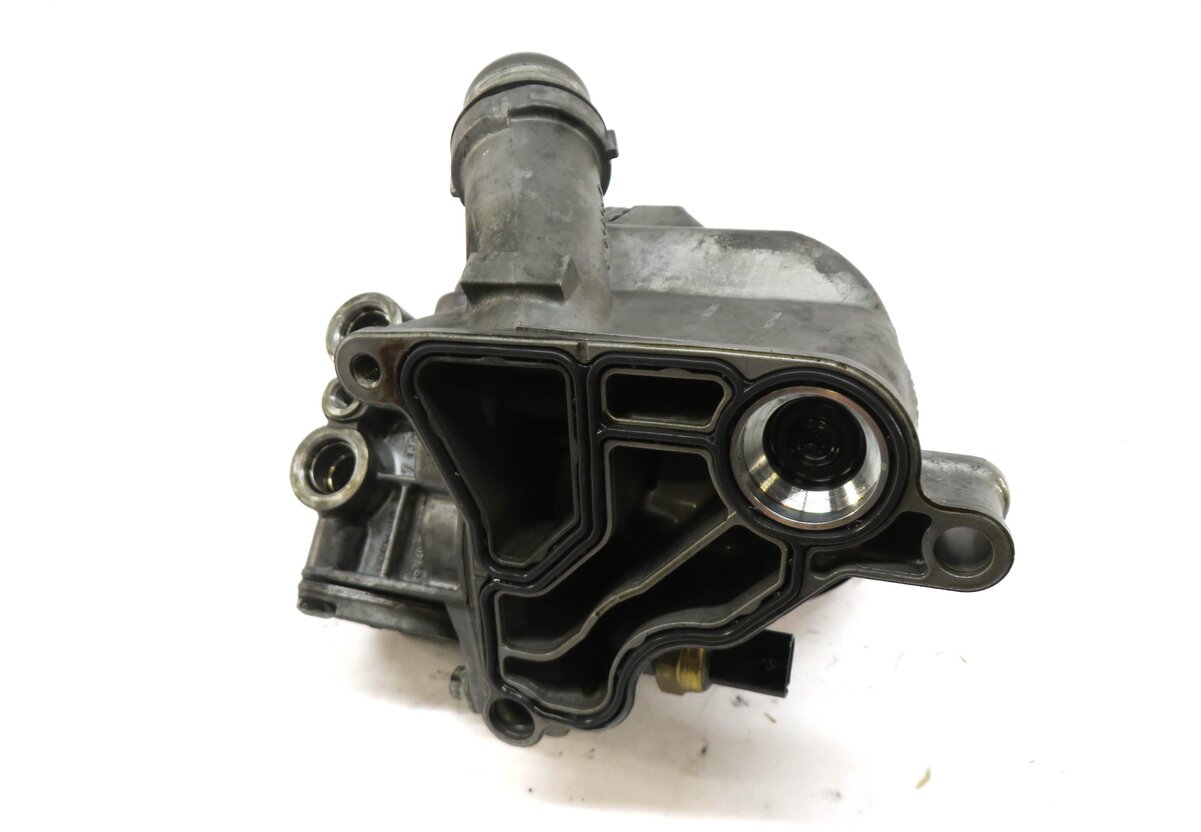 Thumbnail 4: 2012 BMW 335i (E90) 3.0L N55 TURBO ENGINE OIL FILTER HOUSING w/ ECS TUNING CAP