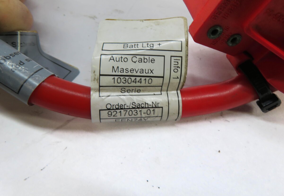 Thumbnail 5: 2012 BMW 335i (E90 E91 E92 E93) POSITIVE BATTERY CABLE SRS