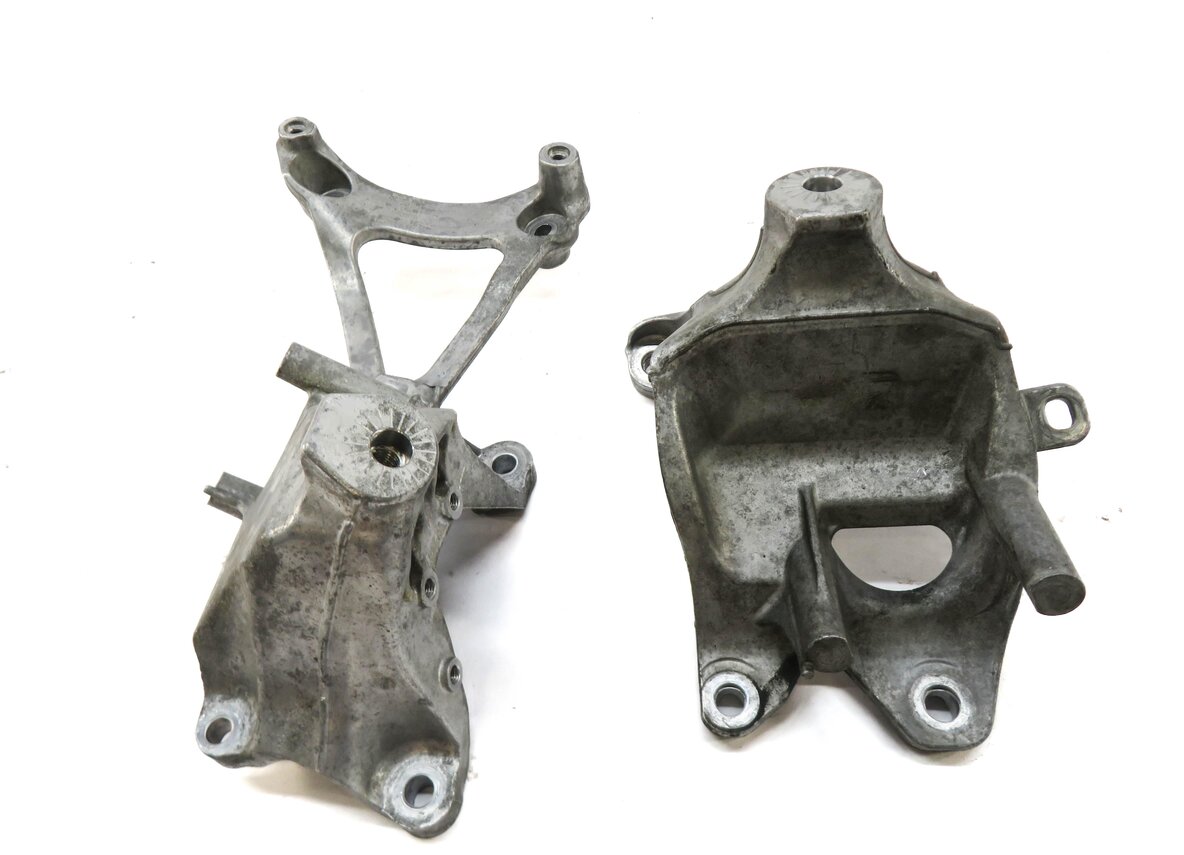Thumbnail 3: 17 AUDI Q7 4M 3.0L SUPER ENGINE MOTOR MOUNT BRACKET SET 4M0199308AS 4M0199307AE
