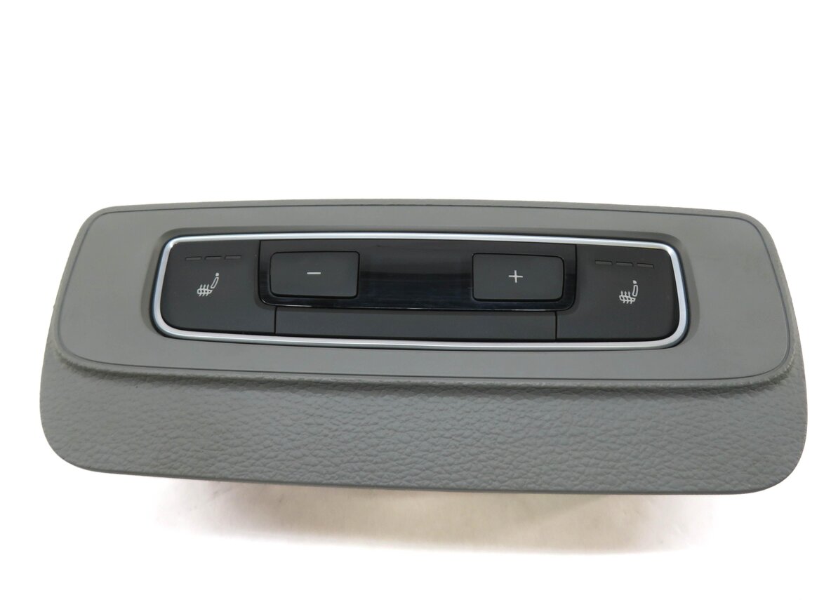 Thumbnail 3: 2018-2019 AUDI Q5 Q7 SQ5 (FY 80A) REAR HEATER A/C TEMPERATURE CONTROL PANEL GRAY