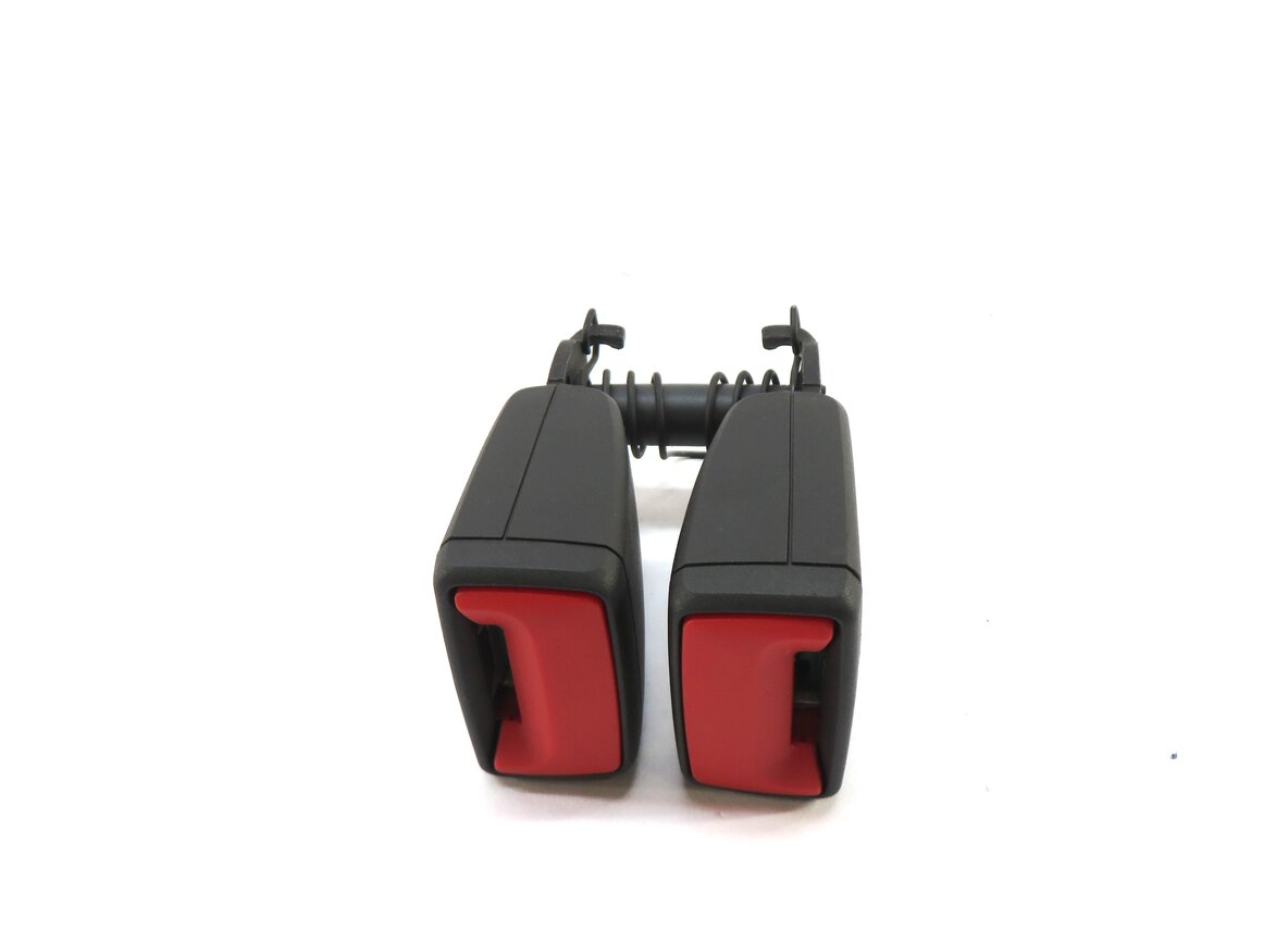 Thumbnail 2: 2017 AUDI Q7 4M REAR THIRD 3RD ROW LEFT & RIGHT SEATBELT BUCKLE RECEIVER (BLACK)