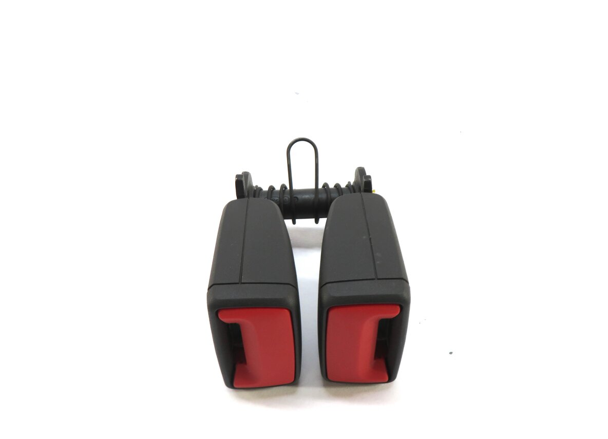 Thumbnail 4: 2017 AUDI Q7 4M REAR THIRD 3RD ROW LEFT & RIGHT SEATBELT BUCKLE RECEIVER (BLACK)