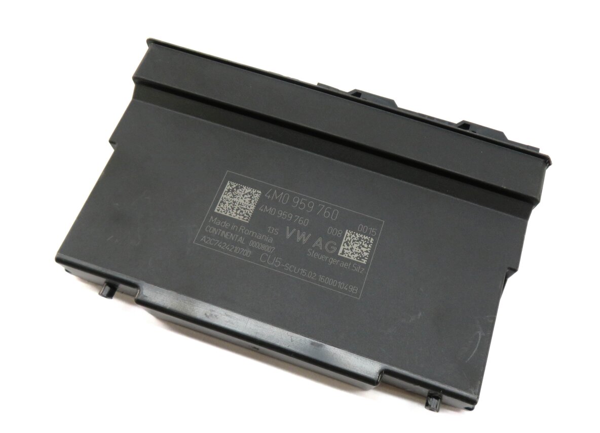 17-20 AUDI Q7 (4M) FRONT RIGHT PASSENGER SEAT BACKREST ADJUST CONTROL MODULE