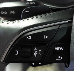 Thumbnail 2: 2017-2019 AUDI ALLROAD Q7 C7 4M 3-SPOKE STEERING WHEEL (HEATED) (BLACK LEATHER)