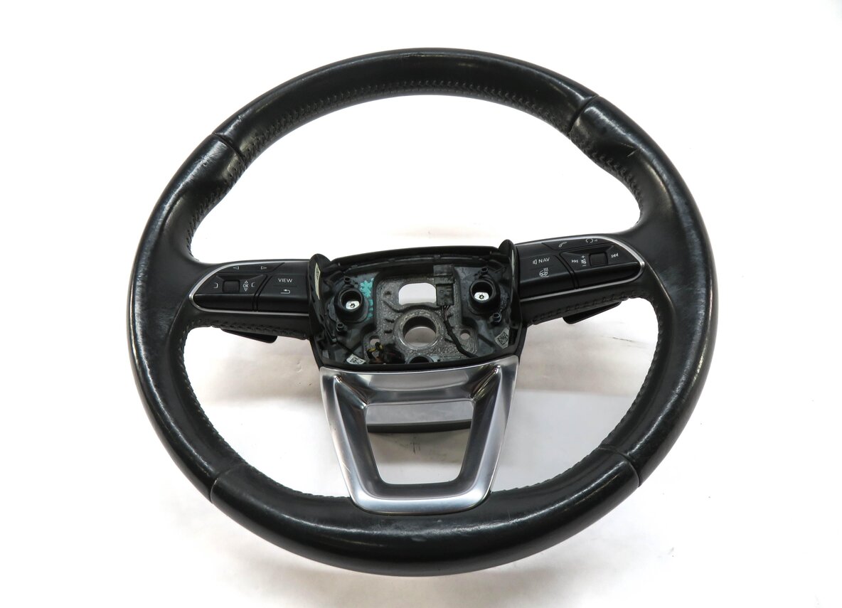 Thumbnail 6: 2017-2019 AUDI ALLROAD Q7 C7 4M 3-SPOKE STEERING WHEEL (HEATED) (BLACK LEATHER)