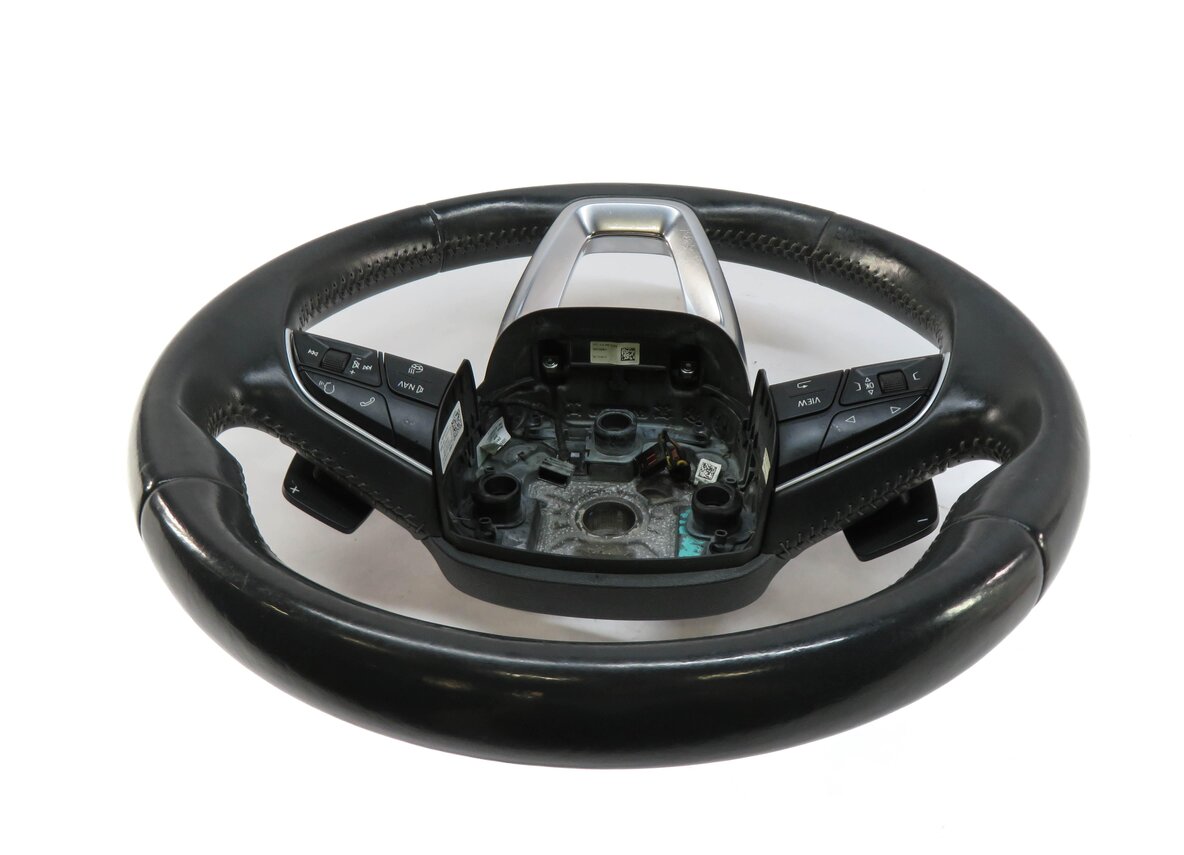 Thumbnail 7: 2017-2019 AUDI ALLROAD Q7 C7 4M 3-SPOKE STEERING WHEEL (HEATED) (BLACK LEATHER)
