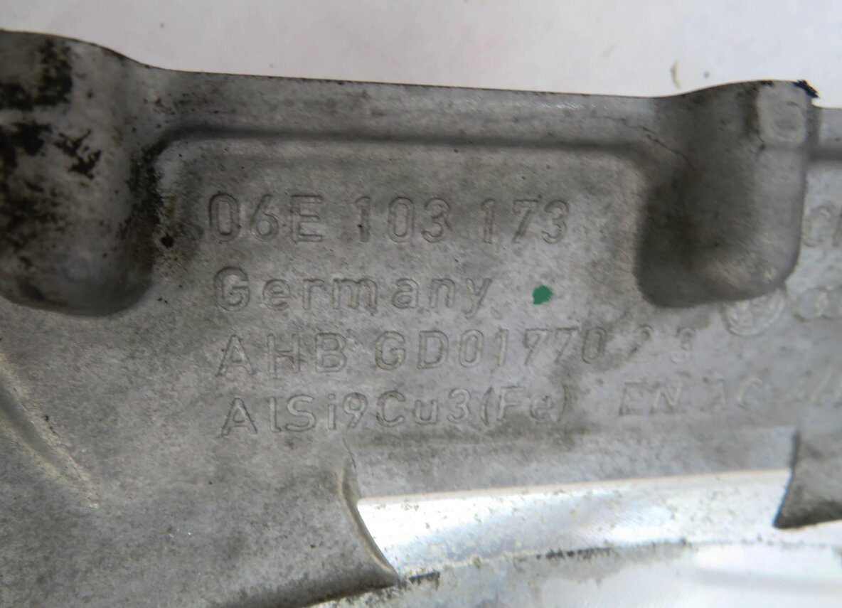 Thumbnail 7: 17-19 AUDI Q7 4M 3.0L SUPER CREC ENGINE LOWER TIMING COVER w/ OIL FILTER HOUSING