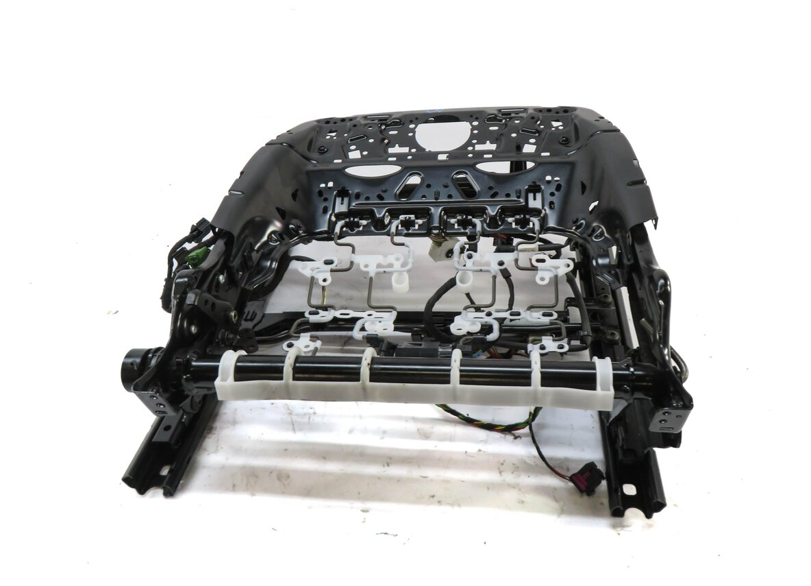 Thumbnail 2: 17-22 AUDI Q7 4M FRONT LEFT DRIVER SEAT TRACK & MOTORS (w/ HEAT MEMORY w/o VENT)