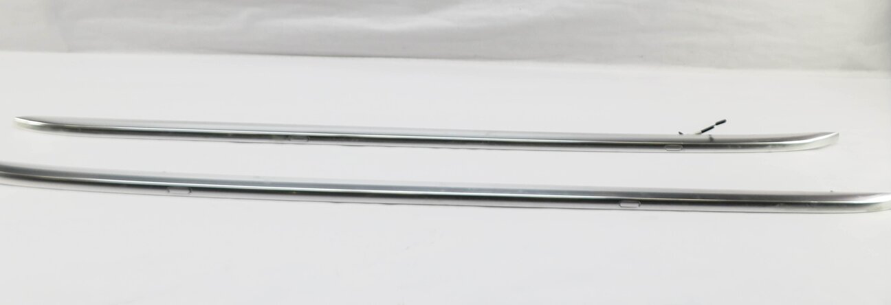 2017 AUDI Q7 4M ROOF LEFT RIGHT LUGGAGE RACK RAILS (FRONT TO BACK) SET/2 CHROME