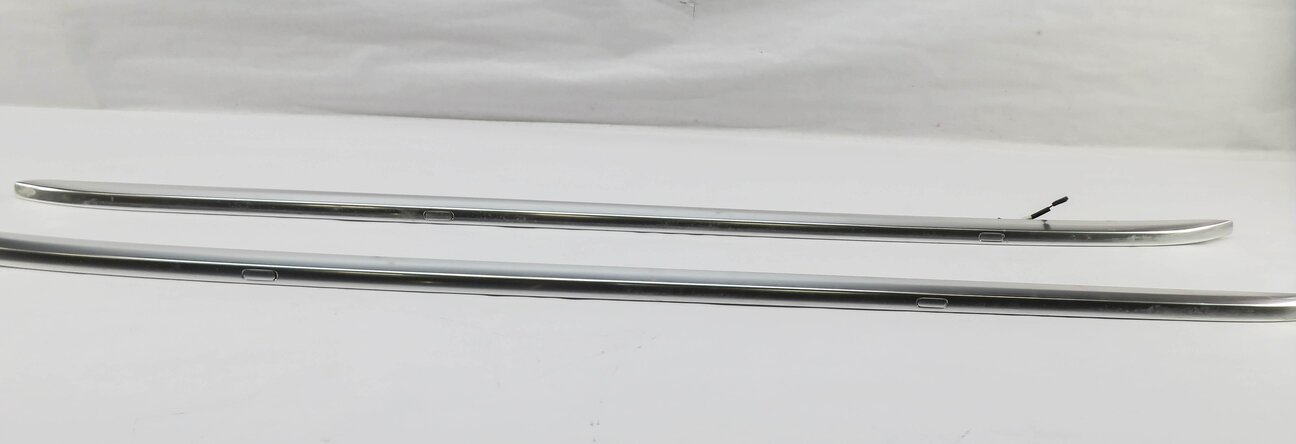 Thumbnail 2: 2017 AUDI Q7 4M ROOF LEFT RIGHT LUGGAGE RACK RAILS (FRONT TO BACK) SET/2 CHROME