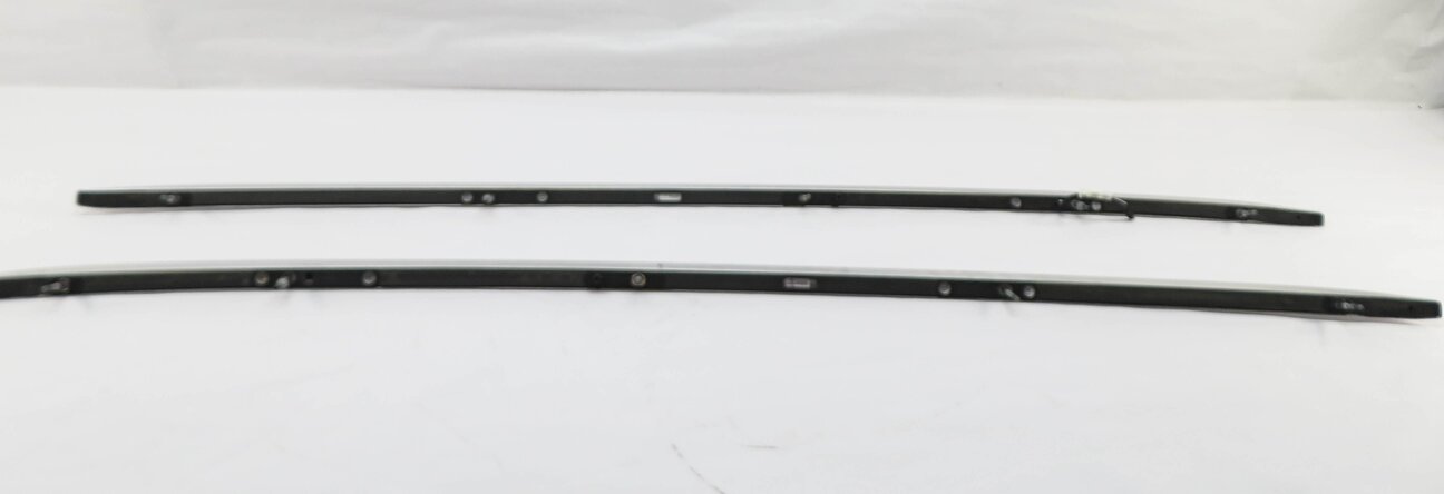 Thumbnail 3: 2017 AUDI Q7 4M ROOF LEFT RIGHT LUGGAGE RACK RAILS (FRONT TO BACK) SET/2 CHROME
