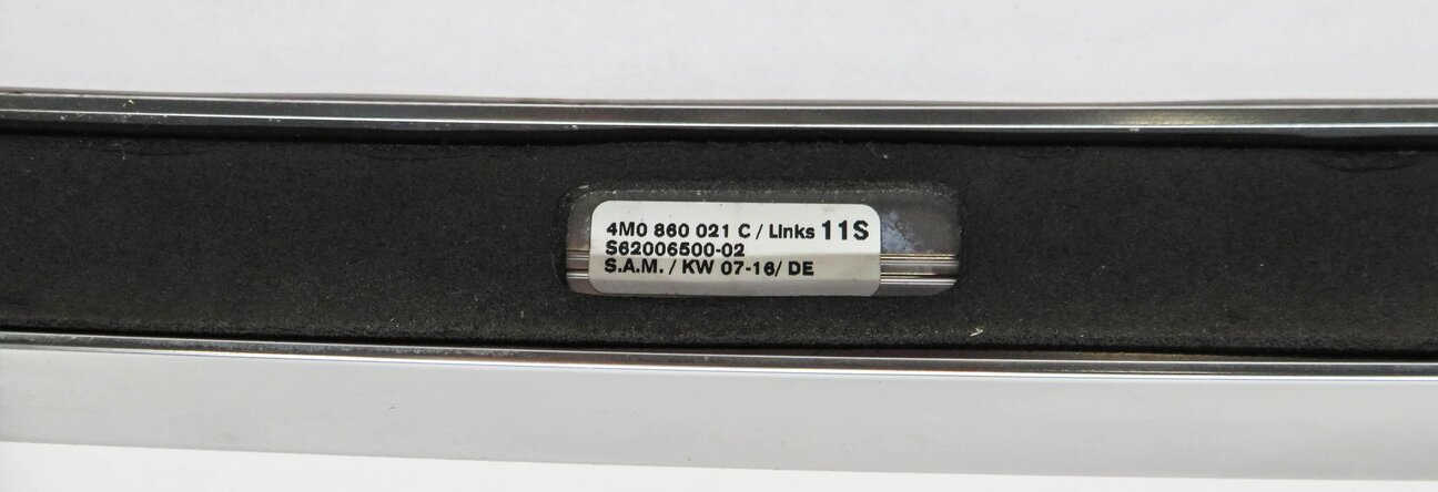 Thumbnail 5: 2017 AUDI Q7 4M ROOF LEFT RIGHT LUGGAGE RACK RAILS (FRONT TO BACK) SET/2 CHROME