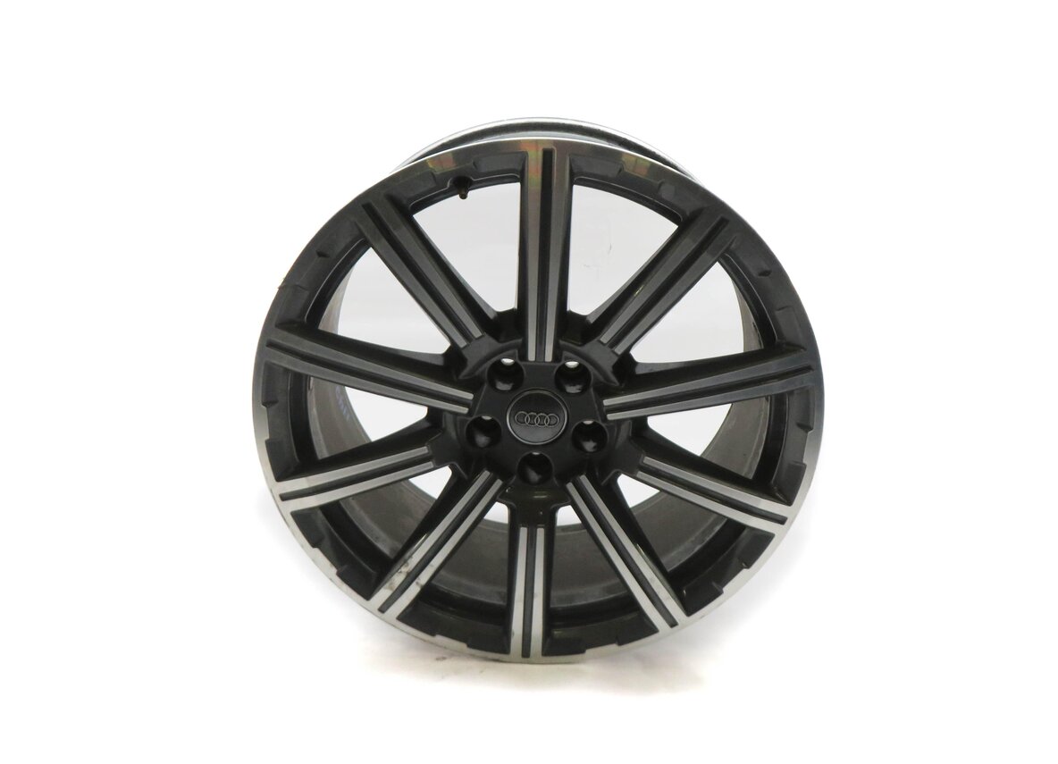 Thumbnail 2: 17-19 AUDI Q7 4M 20x9 ALUMINUM ALLOY 10-SPOKE WHEEL RIM GRAY SILVER 4M0601025AD
