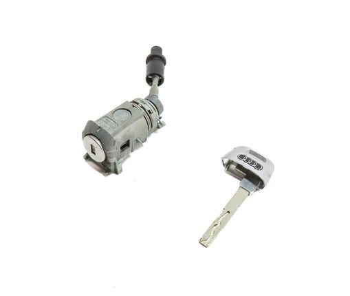 2017 AUDI Q7 (4M) FRONT LEFT DRIVER DOOR HANDLE LOCK CYLINDER w/ SKELETON KEY