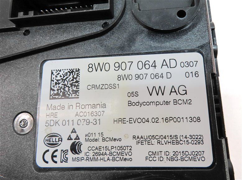 Thumbnail 5: 2017 AUDI Q7 (4M) BODY COMFORT CONTROL MODULE COMPUTER BCM2 BCM 2
