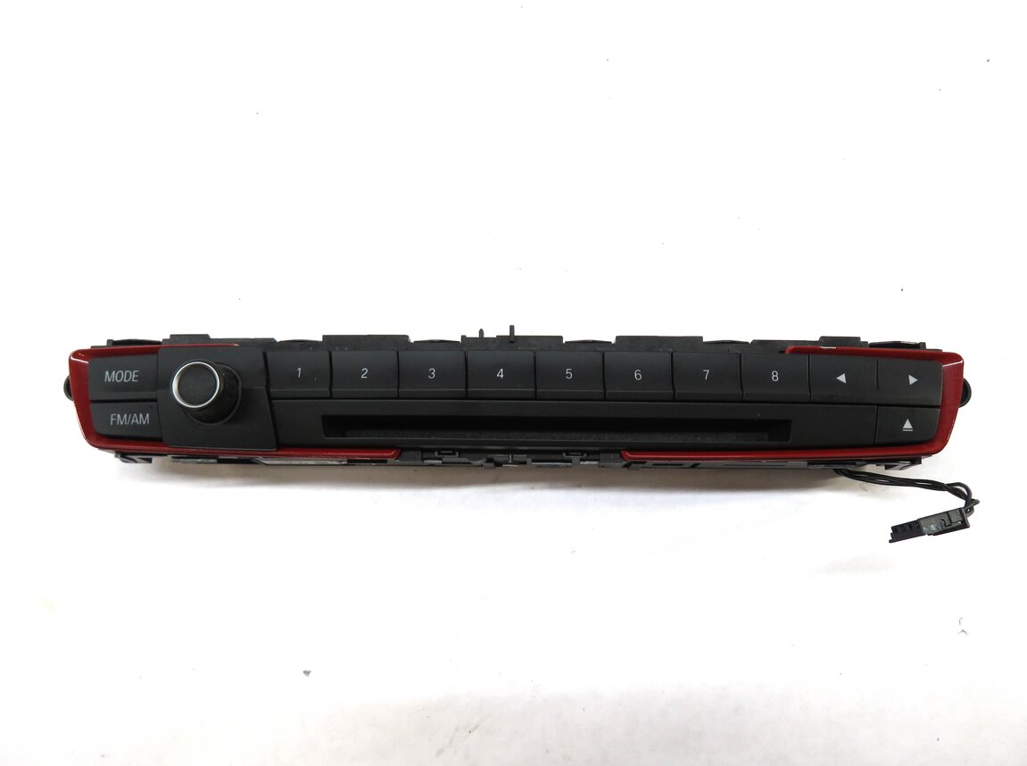 Thumbnail 3: 2012 BMW 335i (F30) RADIO STEREO CD CONTROL SWITCH BUTTON PANEL (BLACK w/ RED)