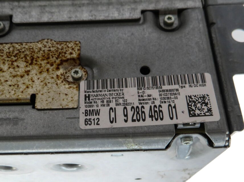 Thumbnail 5: 2012-2013 BMW 320i 328i 335i (F30) AM/FM RADIO STEREO CD PLAYER TUNER RECEIVER