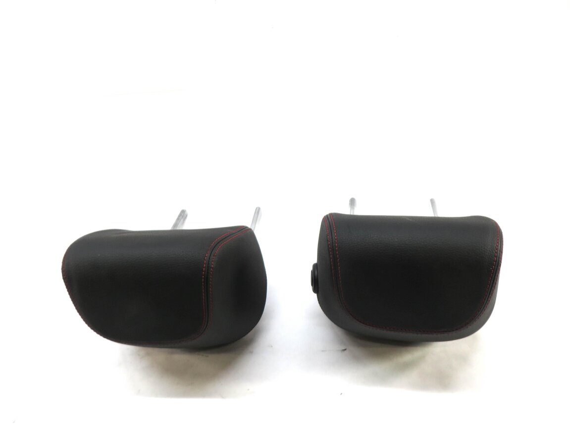 Thumbnail 3: 2012 BMW 335i (F30) FRONT LEFT & RIGHT SEAT HEADREST SET/2 (BLACK w/ RED TRIM)