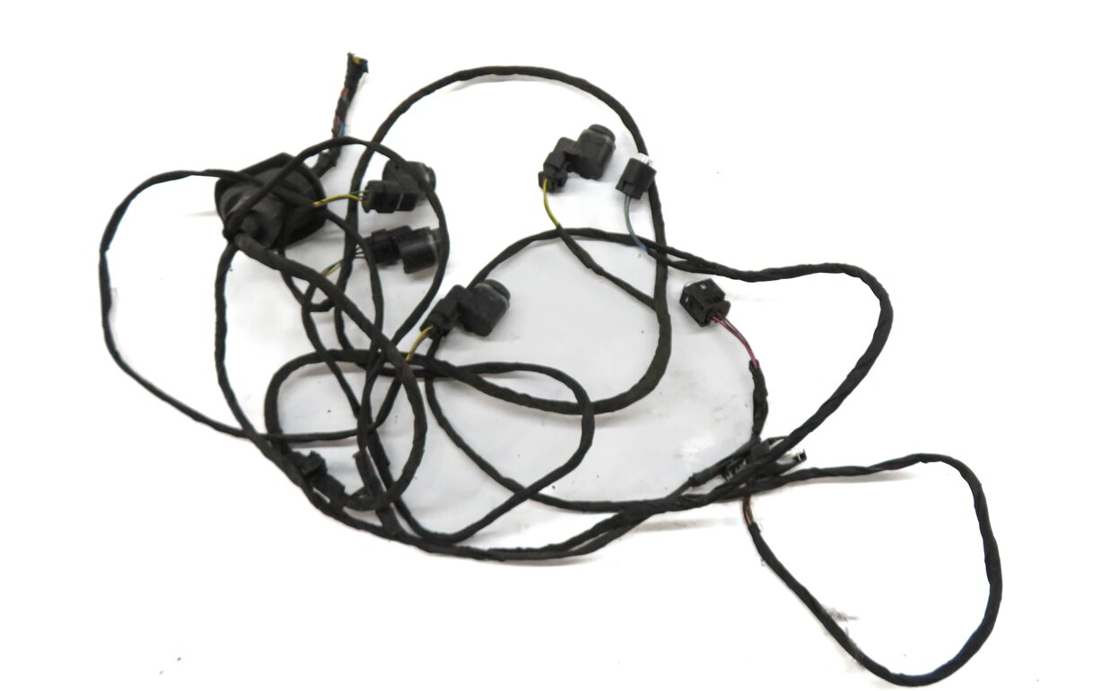Thumbnail 3: 2011 BMW 535i (F10) REAR PARK ASSIST PDC SENSOR SET/4 (SILVER) w/ WIRE HARNESS
