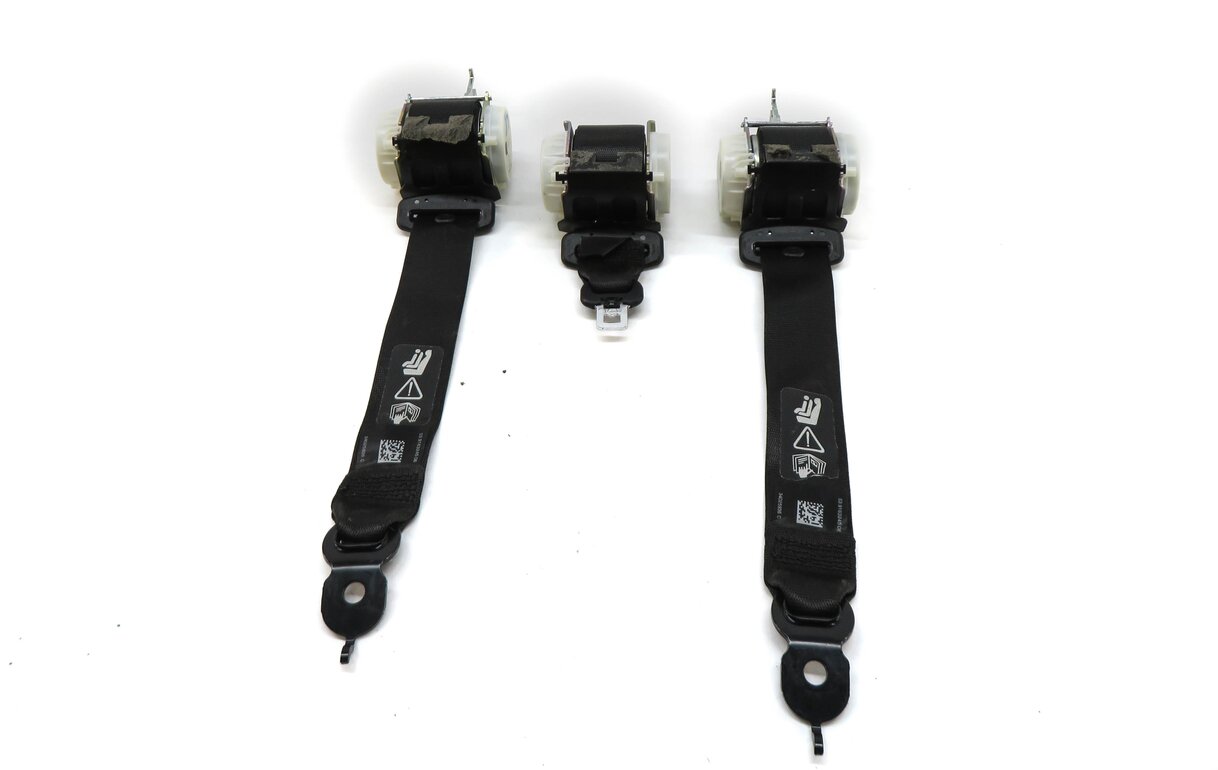 Thumbnail 2: 2011 BMW 535i (F10) REAR LEFT RIGHT CENTER SEATBELT RECTRACTOR SET/3 (BLACK)