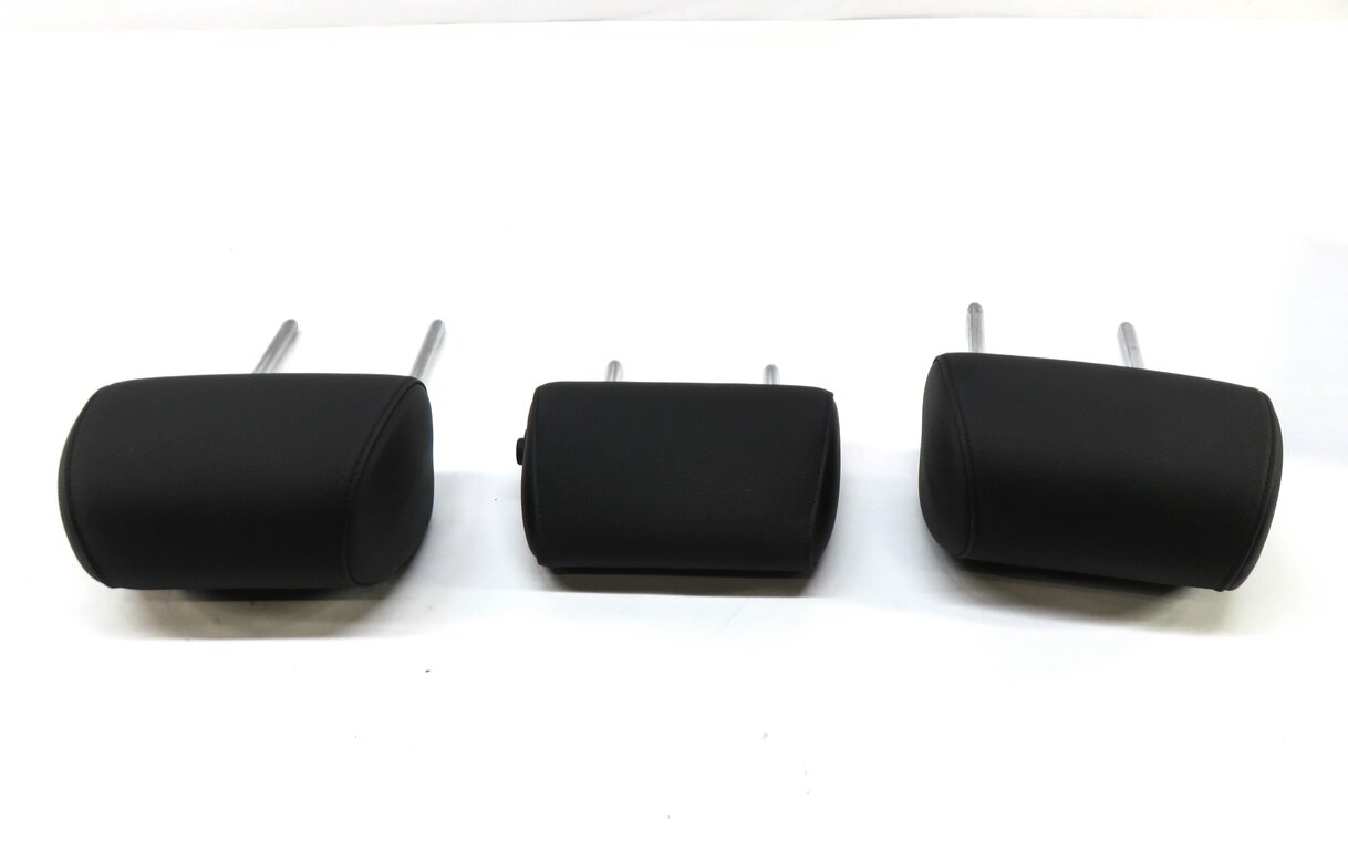 Thumbnail 3: 2011 BMW 535i (F10) REAR LEFT RIGHT CENTER SEAT HEADREST SET/3 (BLACK LEATHER)
