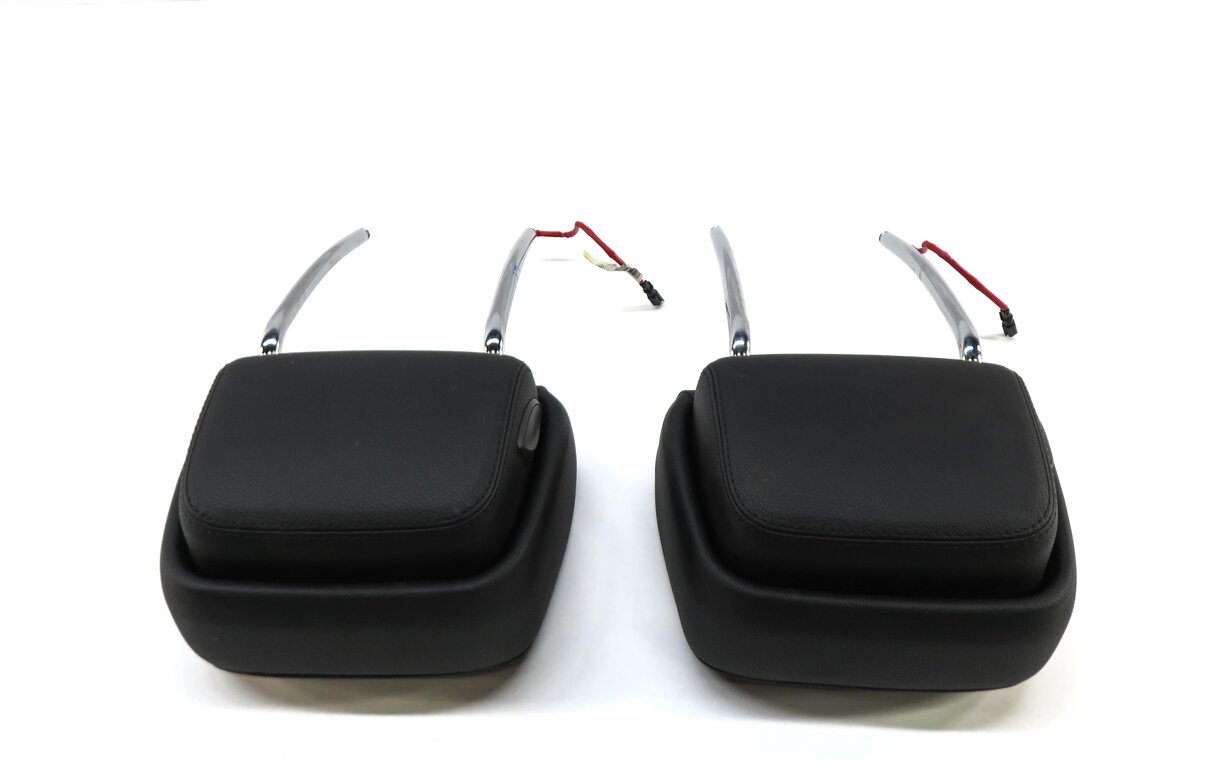 Thumbnail 4: 2011 BMW 535i F10 FRONT LEFT & RIGHT SEAT HEADREST SET/2 (BLACK DAKOTA LEATHER)