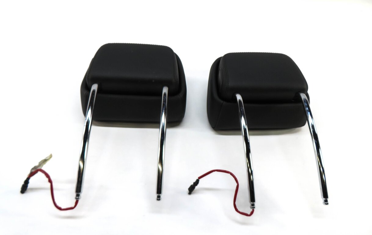 Thumbnail 5: 2011 BMW 535i F10 FRONT LEFT & RIGHT SEAT HEADREST SET/2 (BLACK DAKOTA LEATHER)