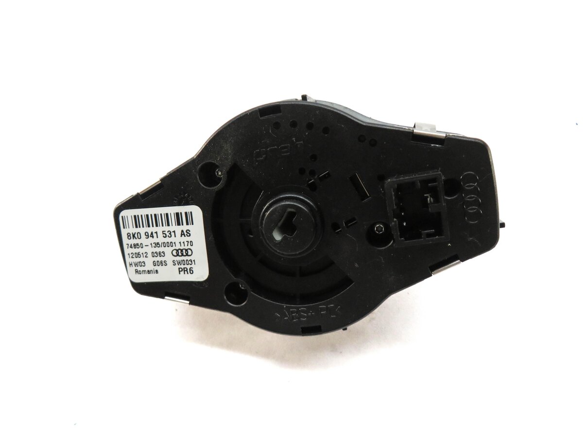 Thumbnail 5: 2013 AUDI A4 (B8 8K) DASH HEADLIGHT FOG LIGHT DIMMER SWITCH CONTROL KNOB (BLACK)