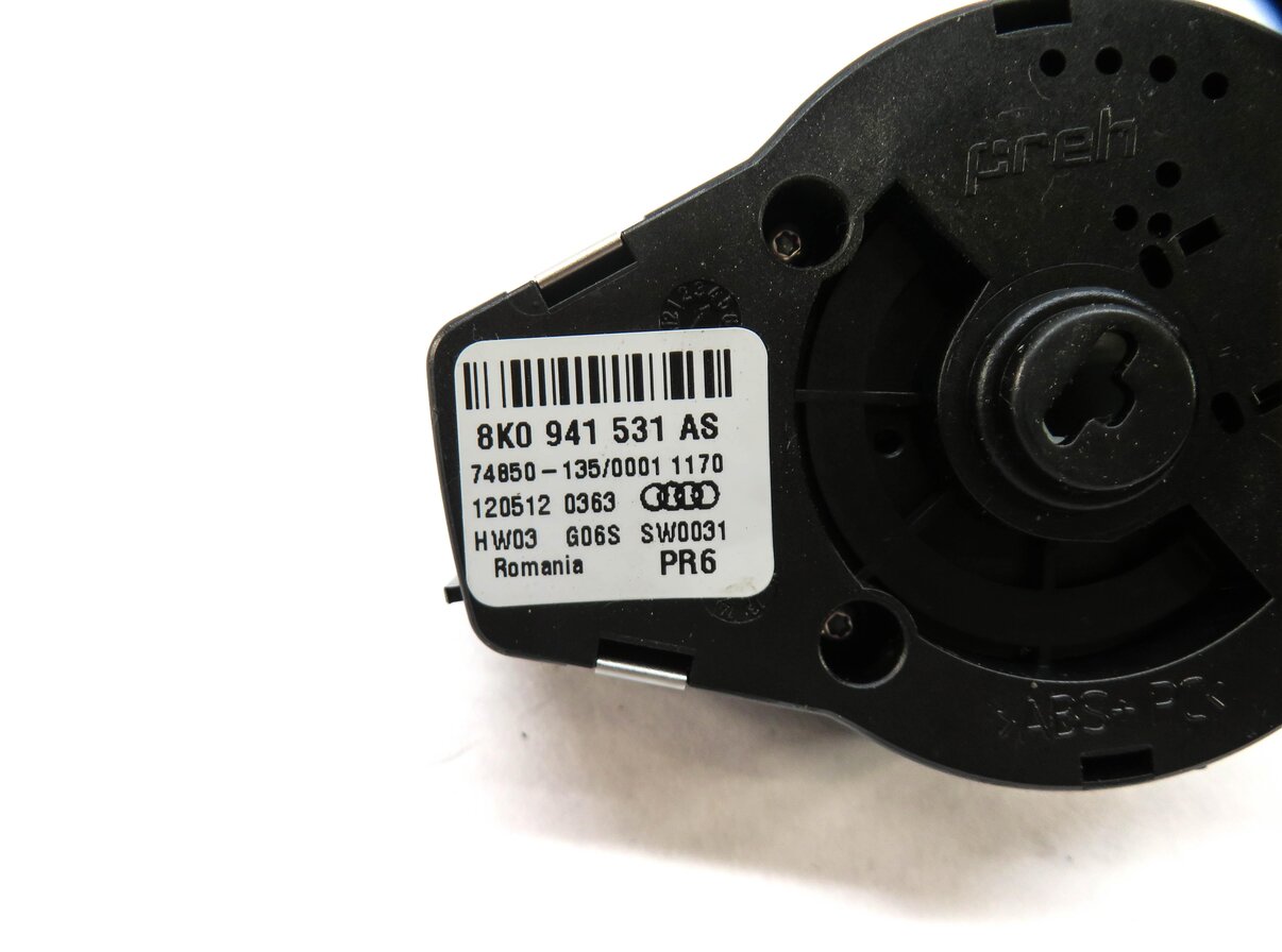 Thumbnail 6: 2013 AUDI A4 (B8 8K) DASH HEADLIGHT FOG LIGHT DIMMER SWITCH CONTROL KNOB (BLACK)