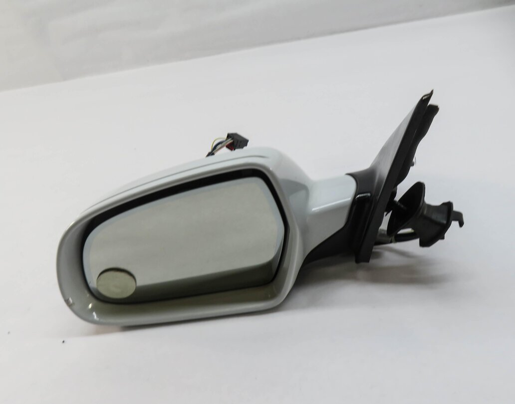 10-16 AUDI A4 (B8 8K) LEFT - HEATED AUTODIM MEMORY DOOR MIRROR (GLACIER WHITE)