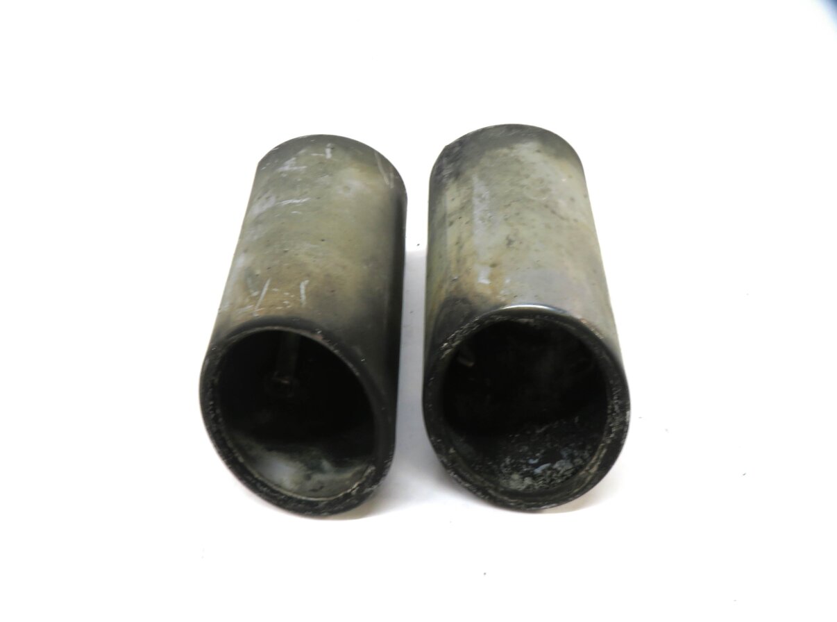 Thumbnail 3: 2013 AUDI A4 (B8 8K) REAR EXHAUST METAL MUFFLER TIPS SET OF 2 8K0253825D