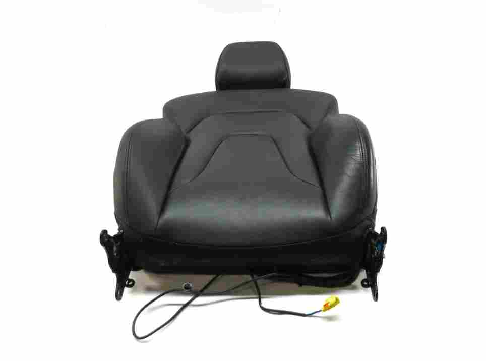 10-13 AUDI A4 (B8 8K) FRONT LEFT DRIVER UPPER HEATED SPORT SEAT CUSHION (BLACK)