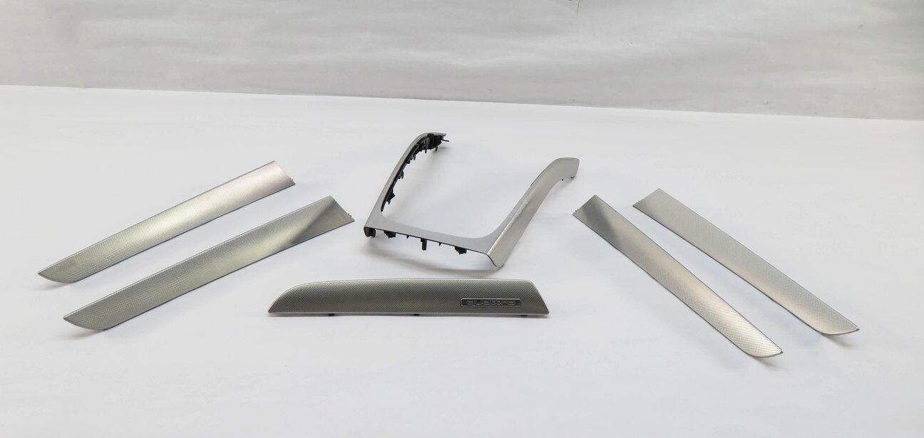 Thumbnail 2: 2013 AUDI A4 (B8 8K) FRONT REAR LEFT RIGHT DOOR CONSOLE DASH ALUMINUM TRIM SET/6