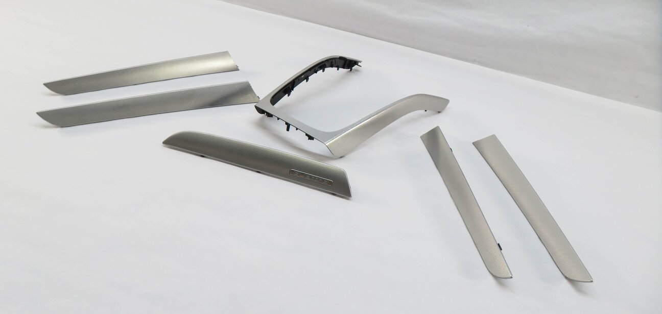 Thumbnail 3: 2013 AUDI A4 (B8 8K) FRONT REAR LEFT RIGHT DOOR CONSOLE DASH ALUMINUM TRIM SET/6