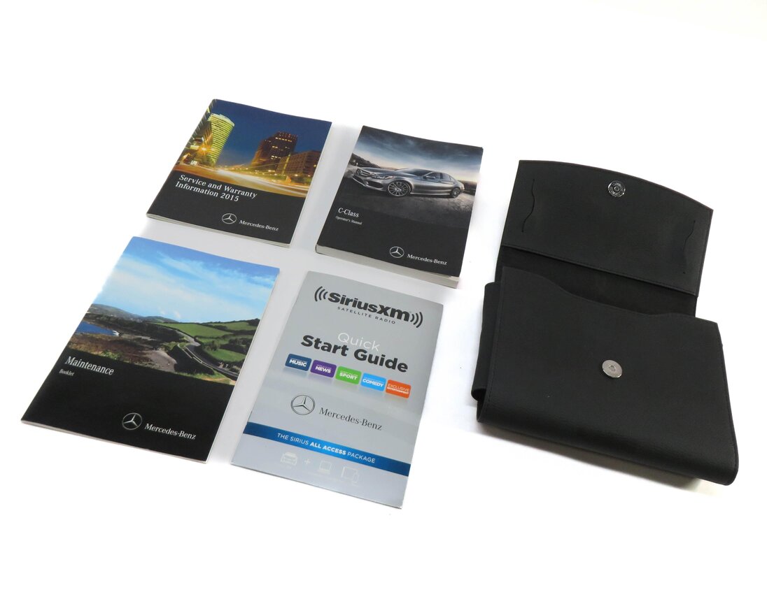 2015 MERCEDES C300 (W205) OWNERS MANUAL BOOK BOOKLET GUIDE SET w/ CASE