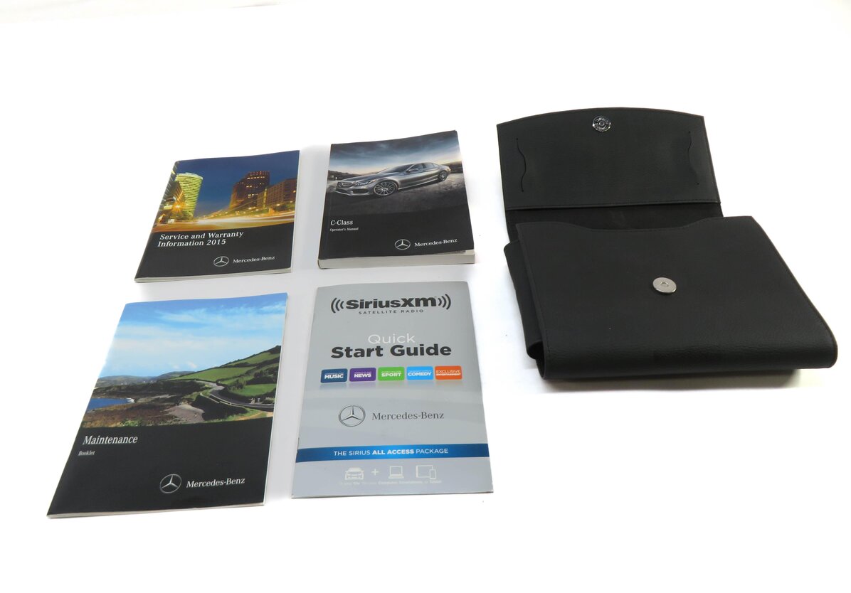 Thumbnail 2: 2015 MERCEDES C300 (W205) OWNERS MANUAL BOOK BOOKLET GUIDE SET w/ CASE
