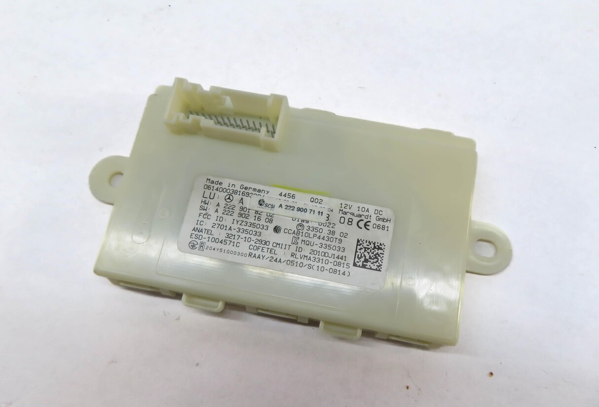 2015-2019 MERCEDES C300 C400 GLC300 S400 S550 (W205 W222 X253) KEYLESS GO MODULE