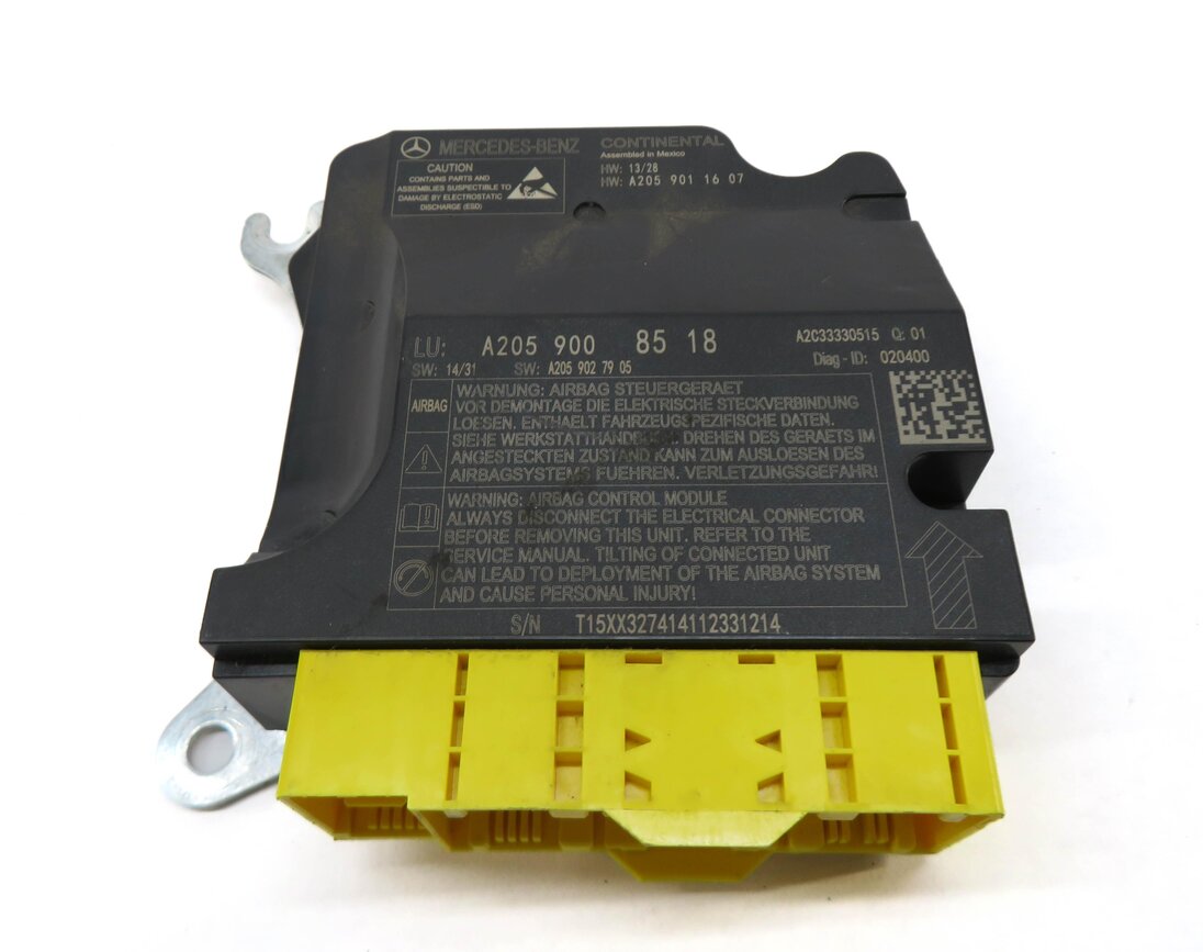Thumbnail 2: 15-16 MERCEDES C300 C350 C400 C450 C63 GLC300 (W205 X253) SRS BAG CONTROL MODULE