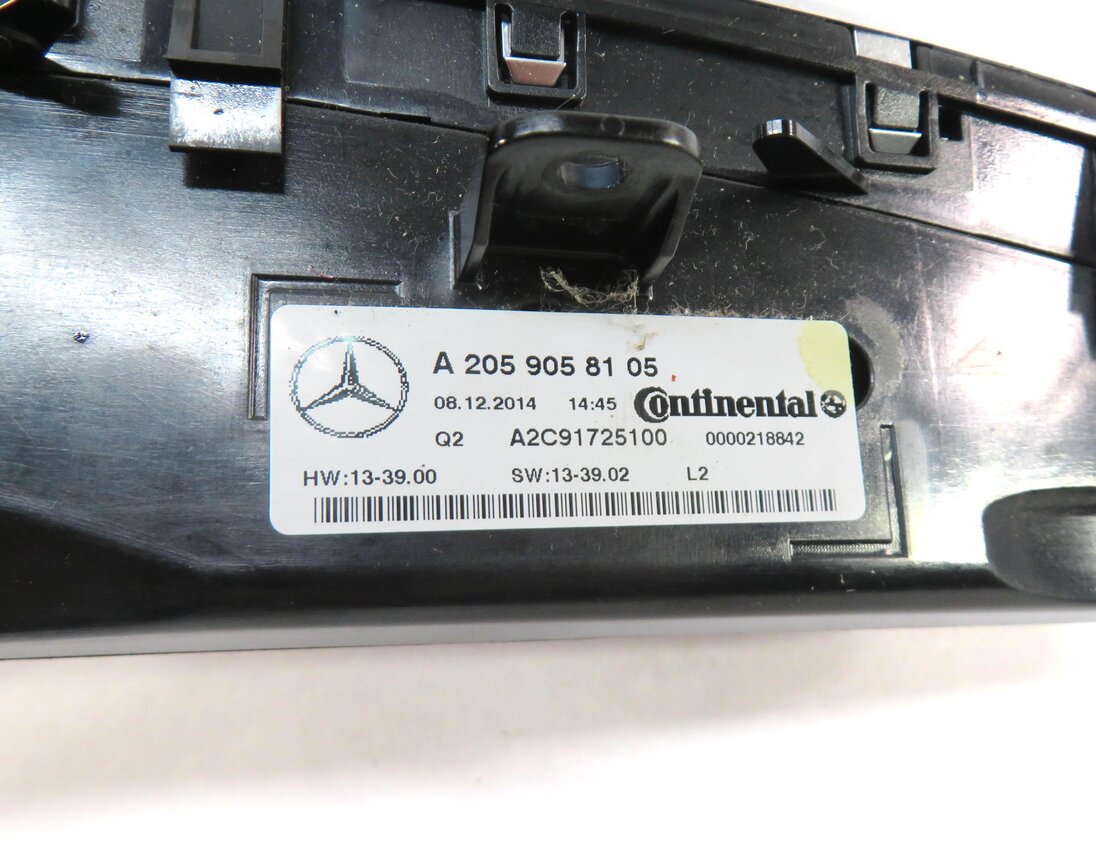 Thumbnail 5: 15-21 MERCEDES C GLC CLASS W205 X253 AC HEATER CLIMATE TEMPERATURE CONTROL PANEL
