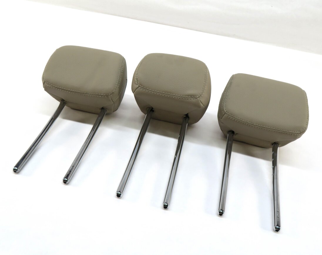 Thumbnail 2: 2015 MERCEDES C300 (W205) REAR LEFT / CENTER / RIGHT SEAT HEADREST SET (BEIGE)