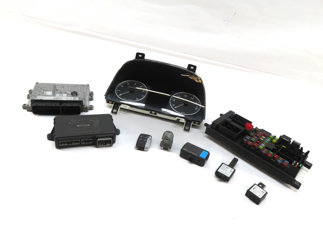 Thumbnail 13: 12-13 RANGE ROVER SPORT (L320) 5.0L SUPERCHARGED ENGINE ECM BCM MODULE KEY SET