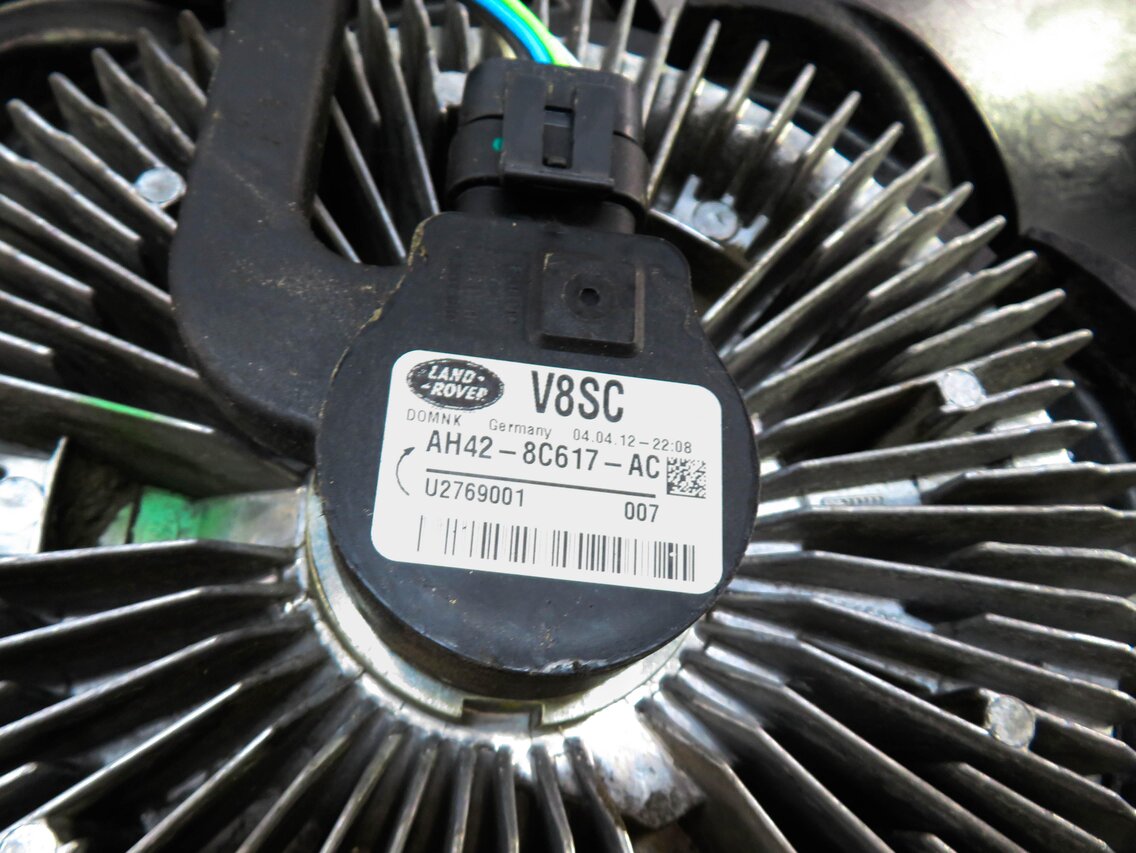 Thumbnail 5: 10-18 RANGE ROVER SPORT LR4 3.0L 5.0L SUPERCHARGED ENGINE COOLING FAN w/ CLUTCH