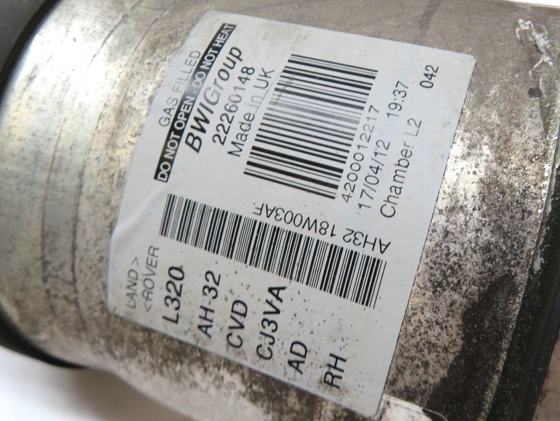 Thumbnail 6: 10-13 RANGE ROVER SPORT (L320) REAR CVD DAMPING SUSPENSION AIR SHOCK STRUT SET