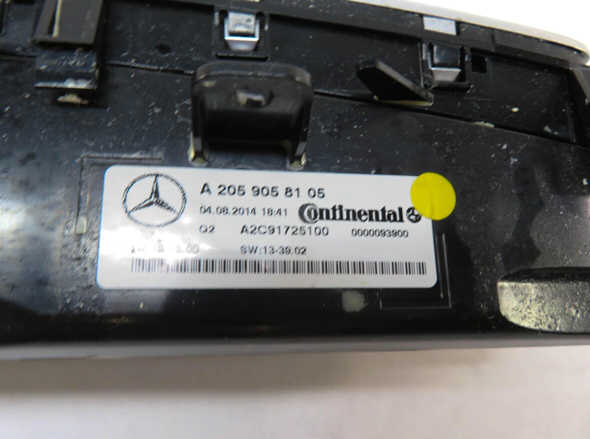 Thumbnail 6: 15-21 MERCEDES C GLC CLASS W205 X253 AC HEATER CLIMATE TEMPERATURE CONTROL PANEL
