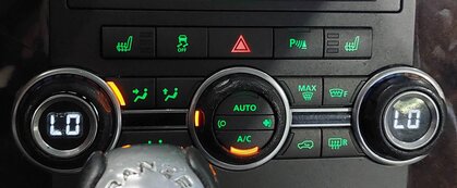 Thumbnail 2: 10-16 LR4 / RANGE ROVER SPORT (L320) FRONT HEATER A/C TEMPERATURE CONTROL PANEL