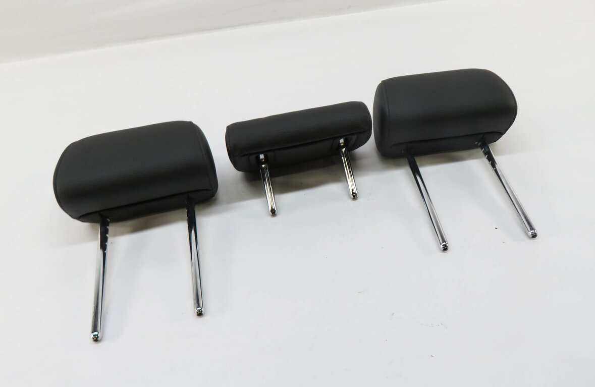 2013 BMW 528i (F10) REAR SEAT LEFT / CENTER / RIGHT HEADREST SET (BLACK LEATHER)